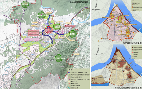赣州市城市总体规划-上海市城市规划设计研究院; 赣州城市设计; 江西